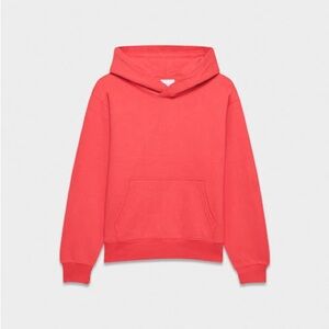 Aritzia Cozy Sweatfleece Perfect Hoodie in Cherry Red